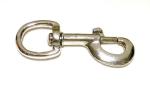 Karabinerhaken, vernickelt, 3/4"